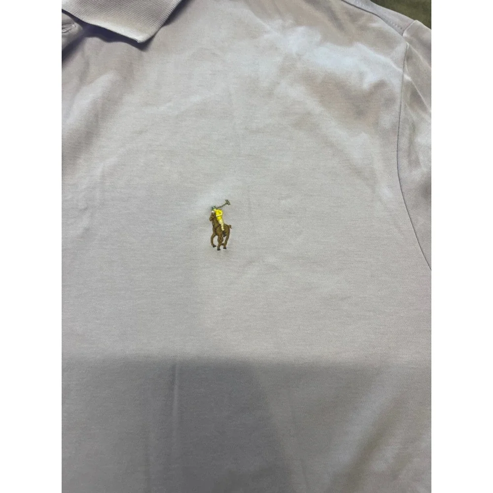 Polo‎ Ralph Lauren Classic Fit Light Purple Polo Shirt XXL Men's Casual